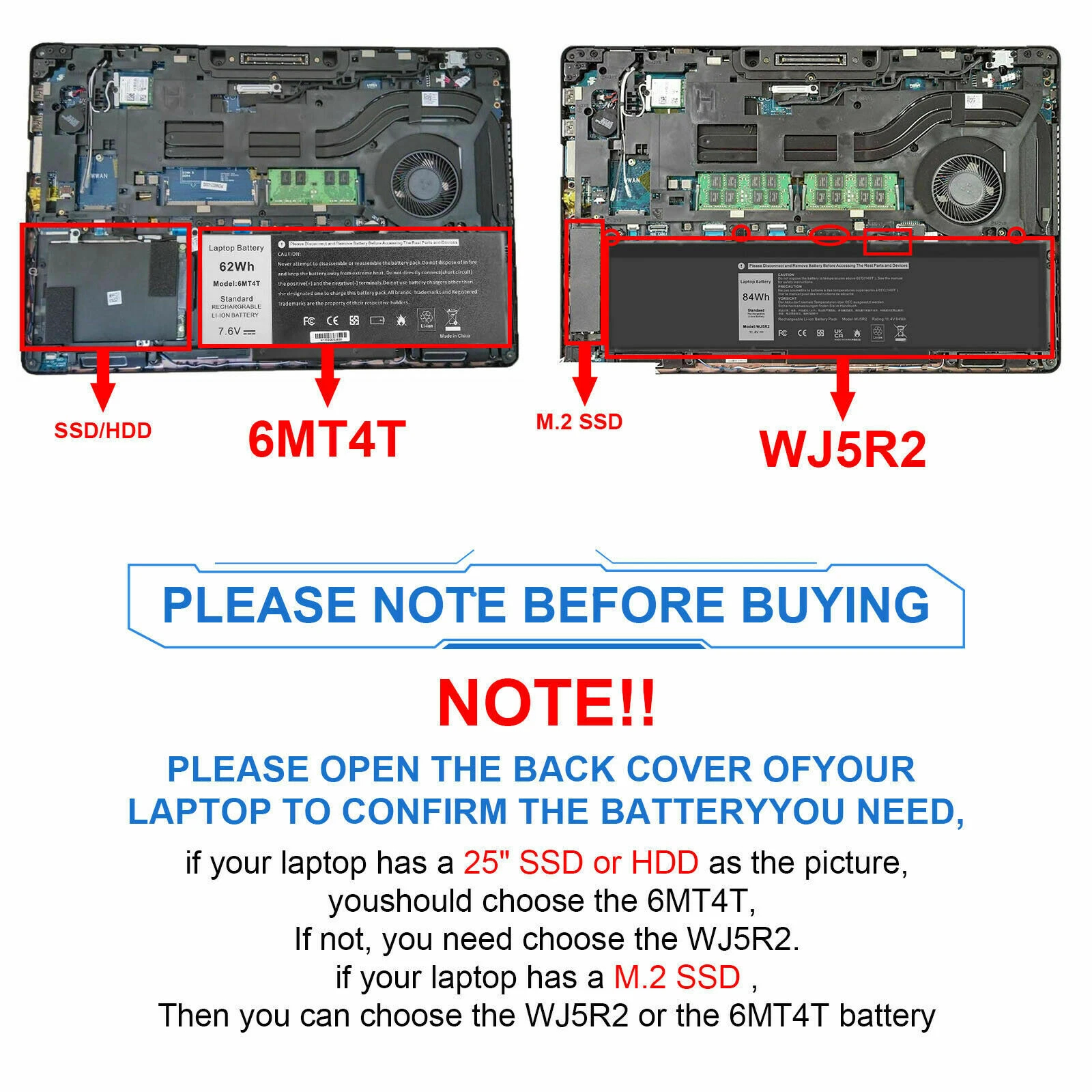 replacement Dell Latitude 5470 Battery