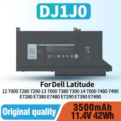 Replacement for Dell DJ1J0 Laptop Batteries